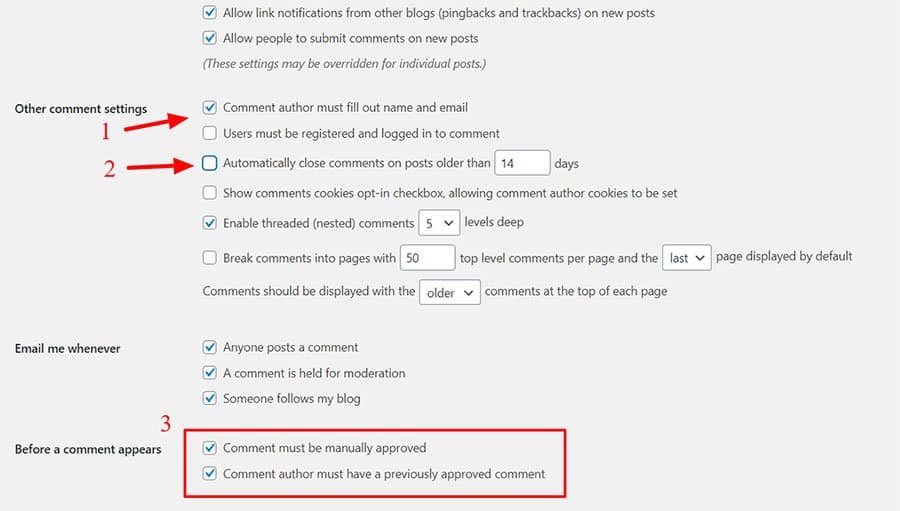 Basic-settings-to-Stop-Comment-Spam