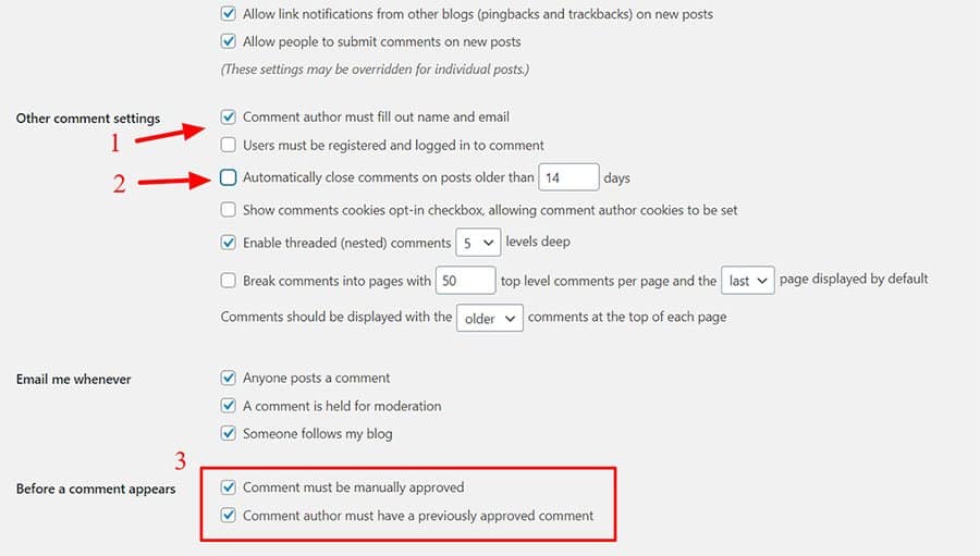 basic-settings-to-stop-comment-spam