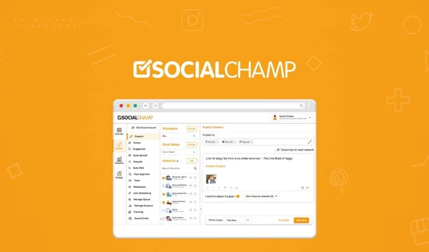 Social Champ Lifetime Deal: Keep your social profiles active