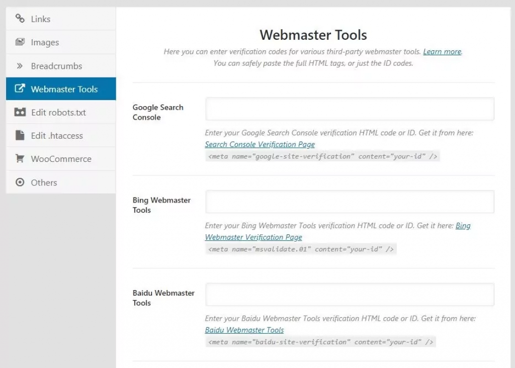 rankmath search console