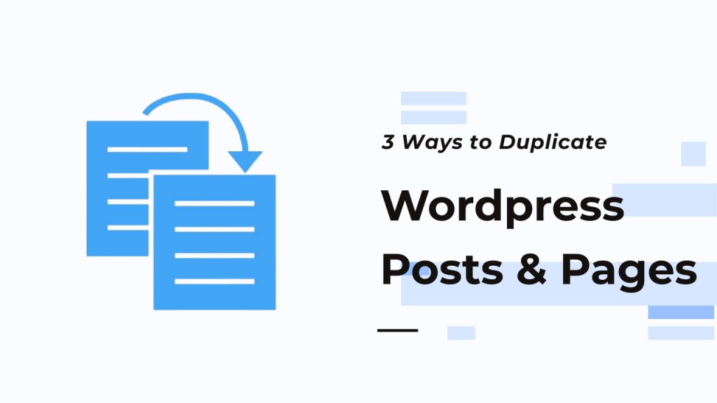 Duplicate Wordpress posts and pages