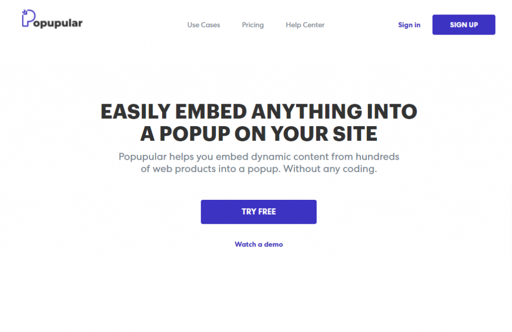 popupular embed anything into a popup on your site 1