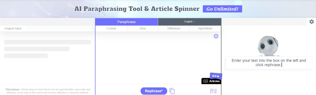 chugzi paraphraser and article spinner