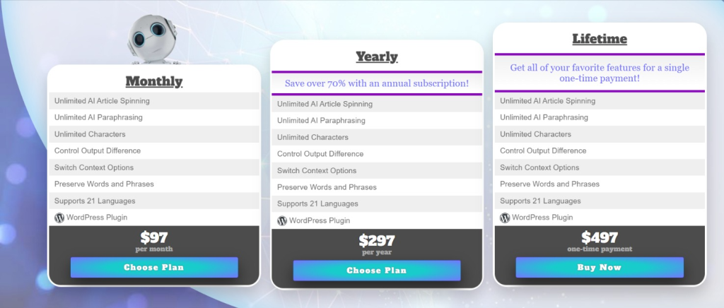 chugzi pricing