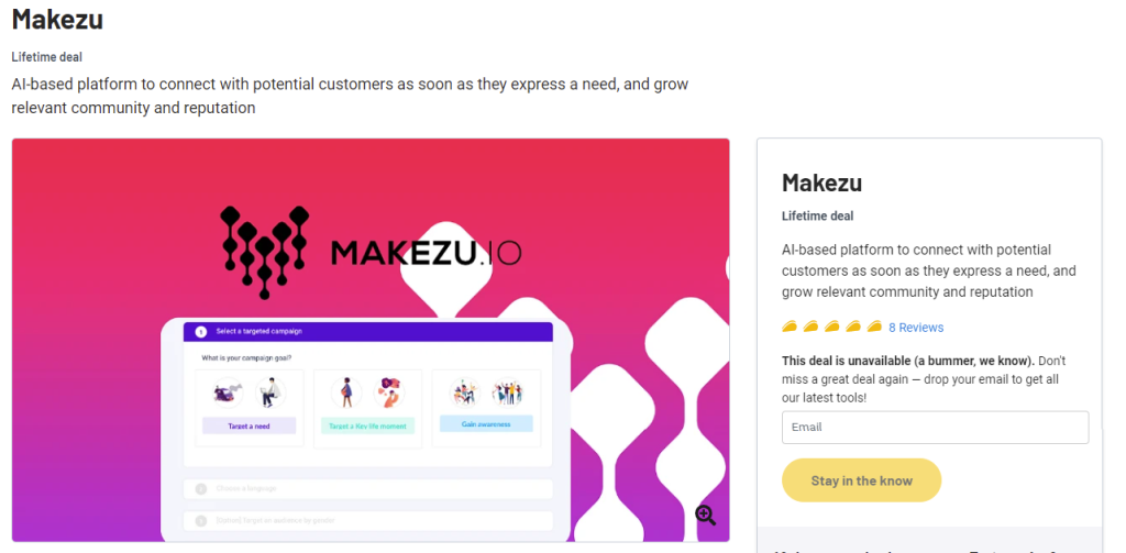            makezu lifetime deal