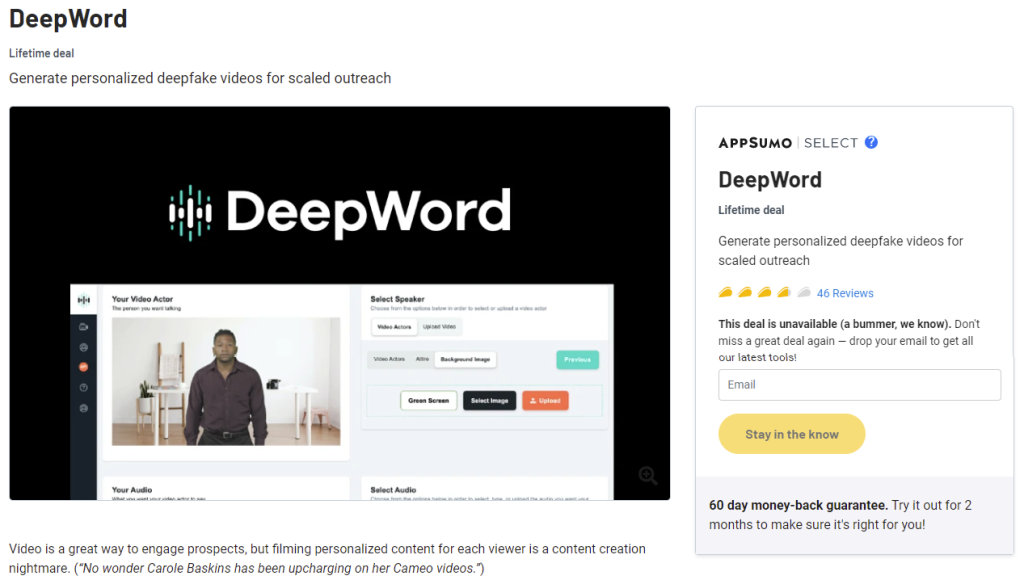 deepword appsumo