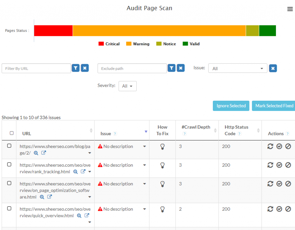 seo site audit