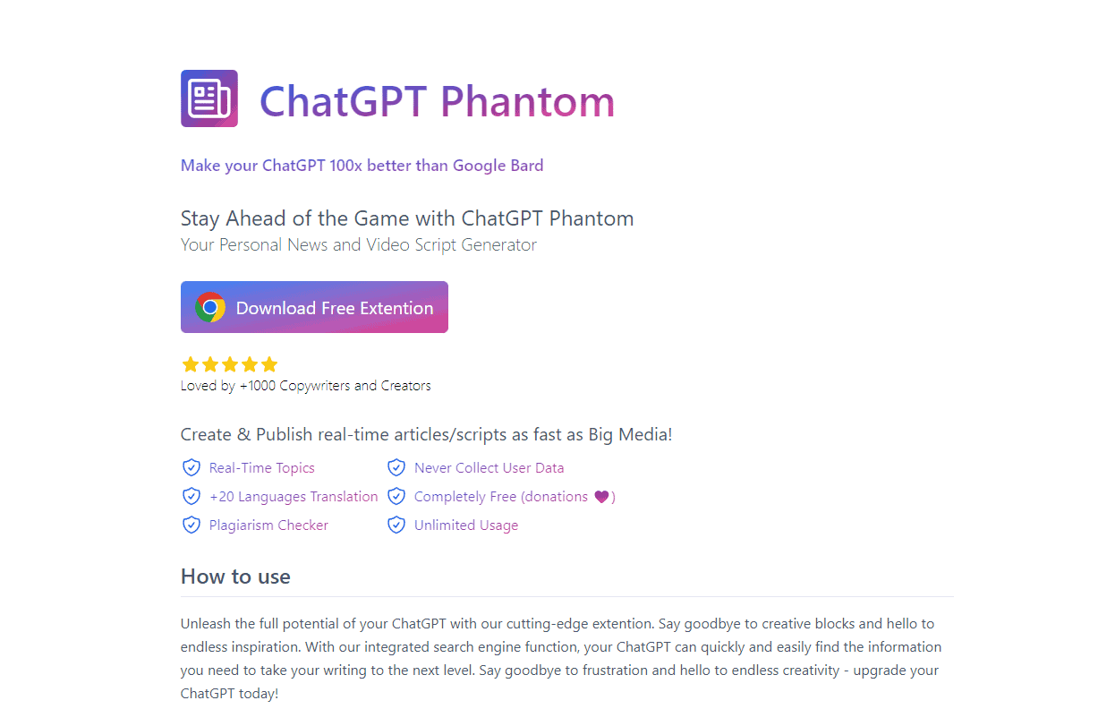 Chat GPT Phantom