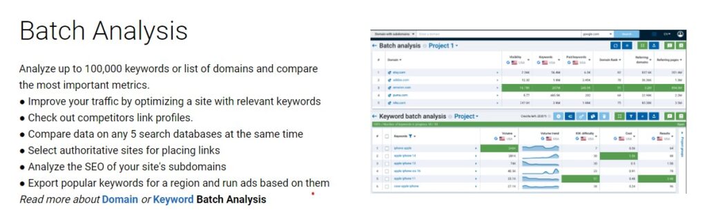 batch analysis