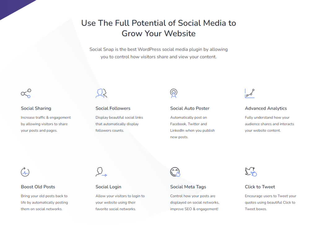 the best wordpress social media plugin — social snap 1