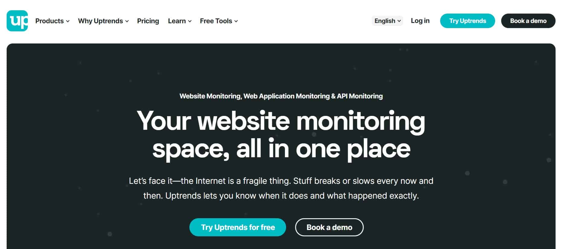 website monitoring and web performance monitoring uptrends