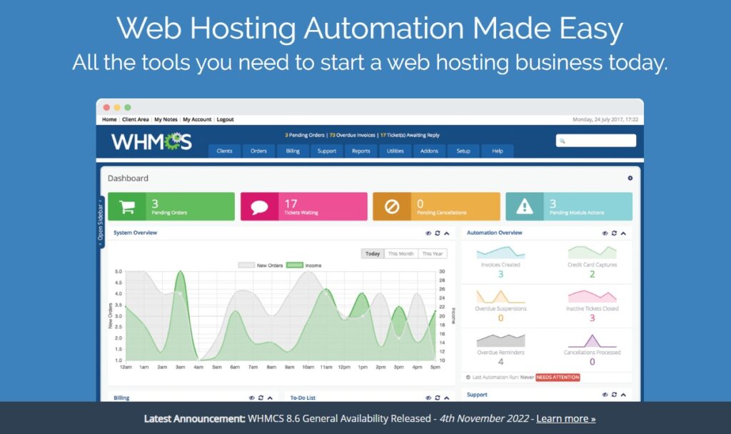 web hosting automation tool