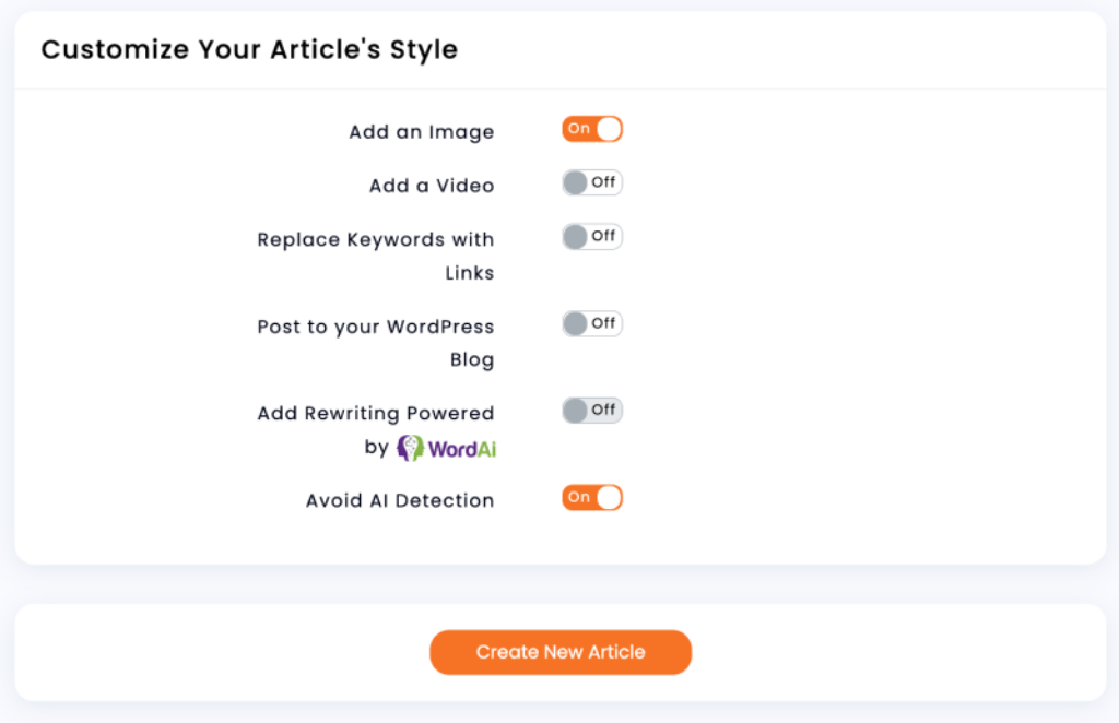 customize your article's style