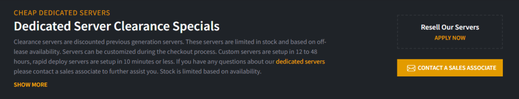 cheap dedicated servers