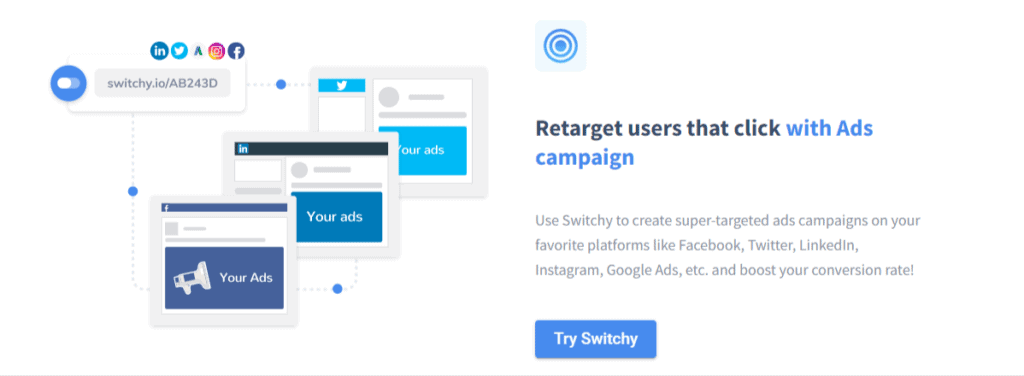 retarget users that click with ads campaign