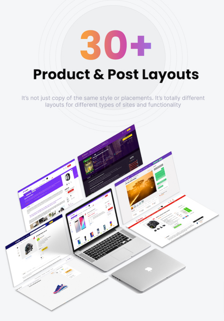 30+ product and post layouts