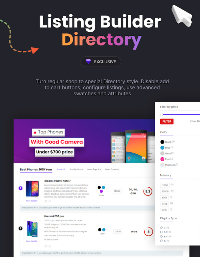 listing builder directory