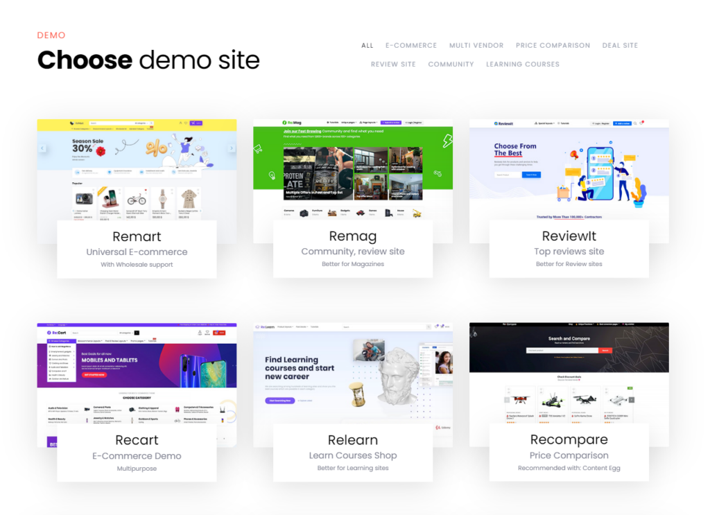 demo design templates