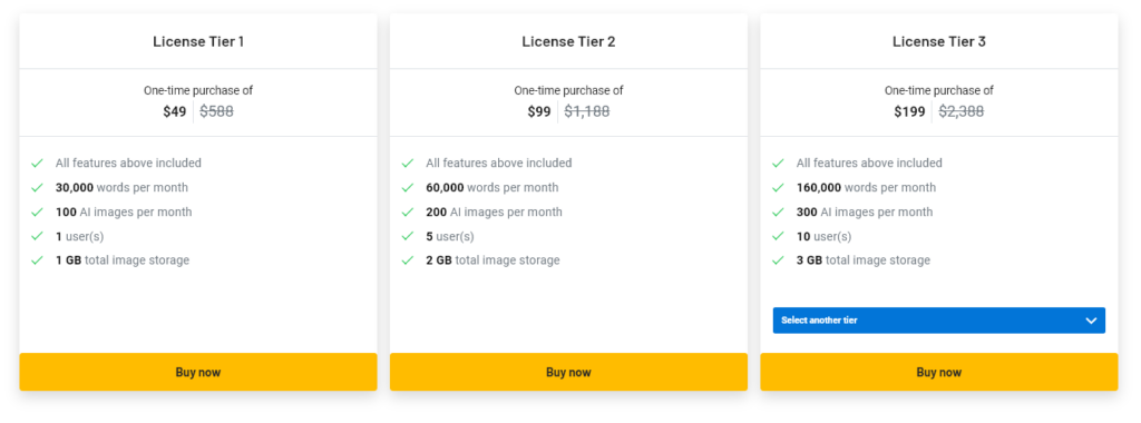 gozen content.ai  ltd pricing