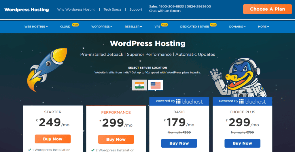 buy the best optimized wordpress hosting plans in india hostgator india 1