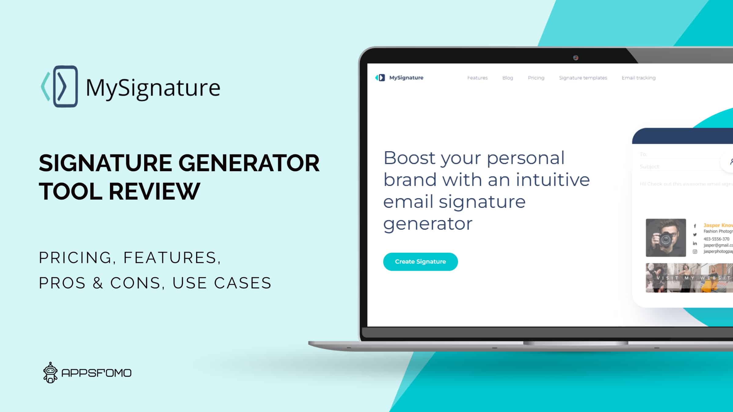 MySignature: Create Professional Email Signatures for Free