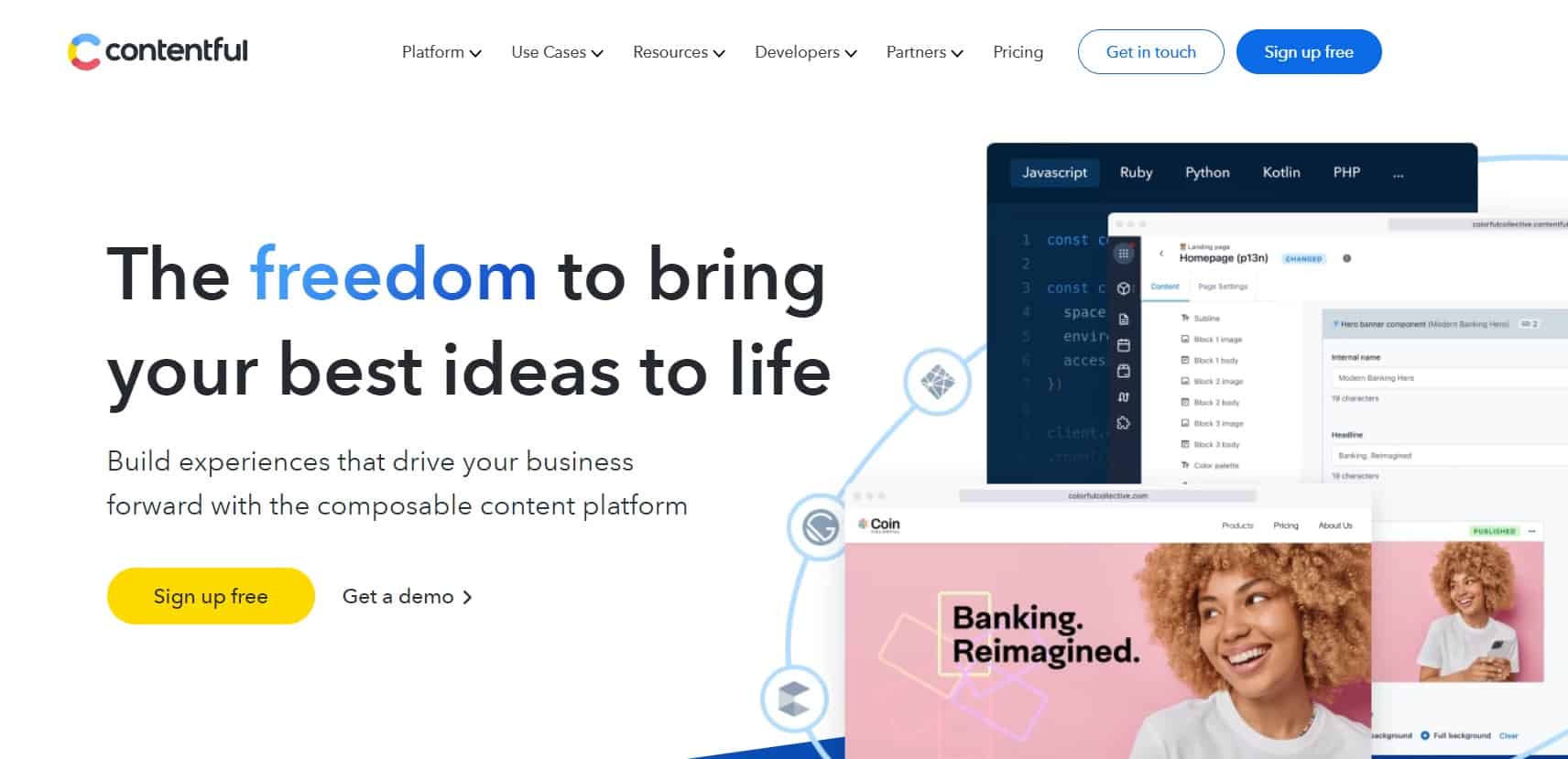 the platform to bring your best ideas to life contentful