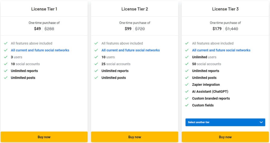 vista social ltd plans