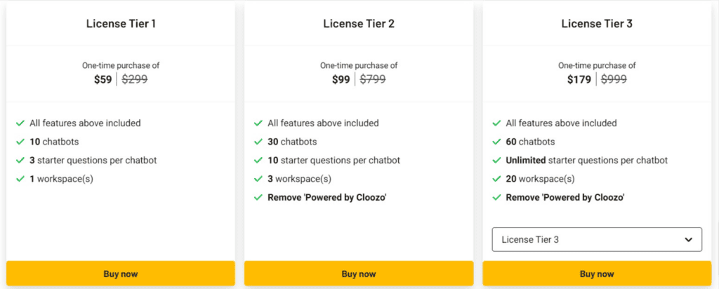 cloozo ltd plans